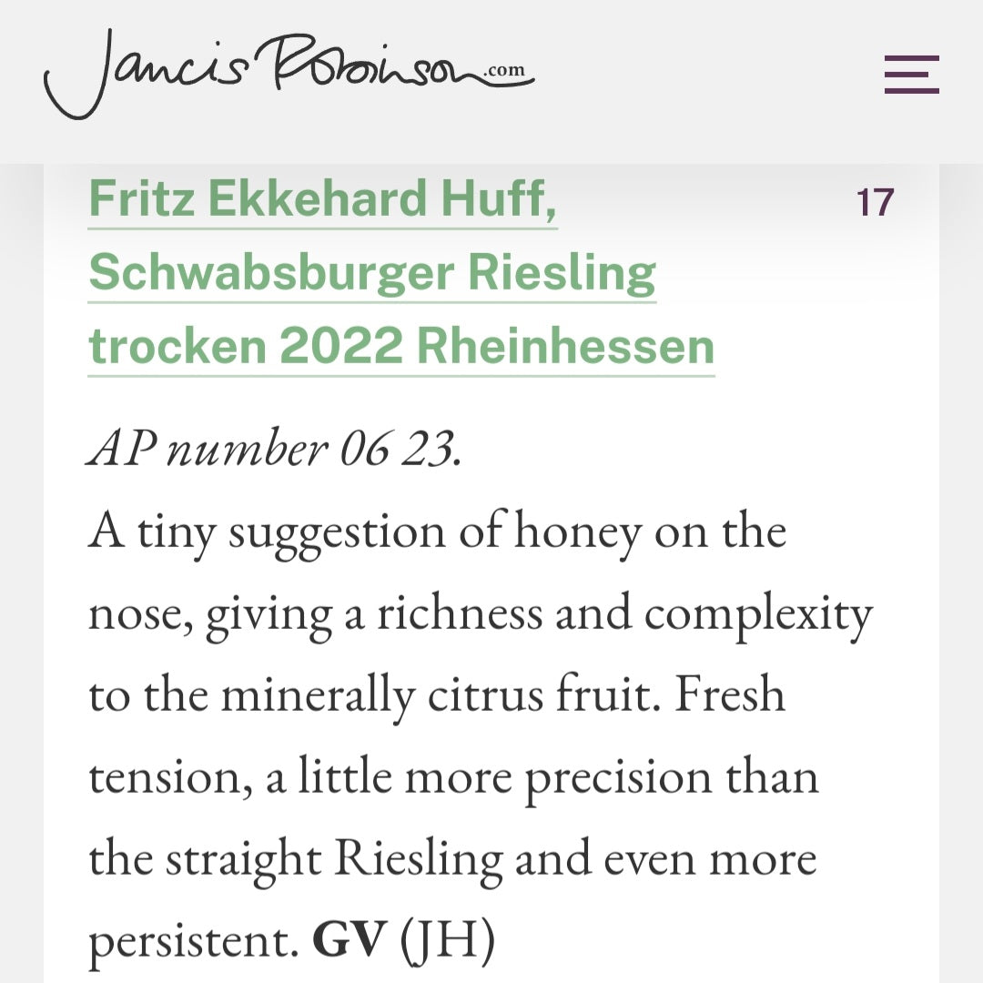 2022 Schwabsburg Riesling trocken Nr.2229