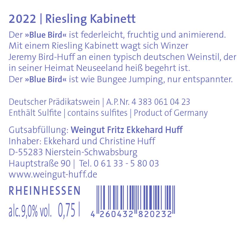 BLUE BIRD Riesling Kabinett