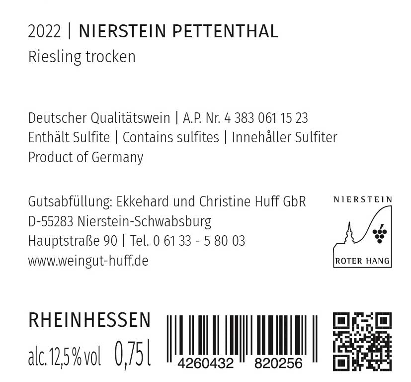2022 Pettenthal Riesling trocken Nr.2225 - 94 Punkte bei jamessuckling.com