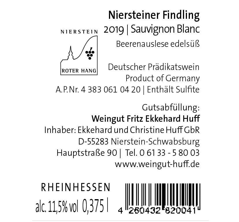 2019 Findling Sauvignon blanc Beerenauslese Nr.1934 - sehr gut bei weinplus.com