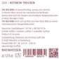 2020 RED BIRD Rotwein trocken Nr.2027