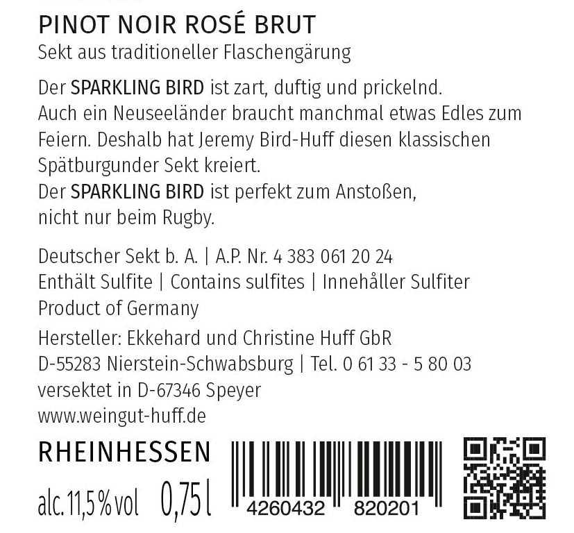 Sparkling Bird Pinot Rosé brut