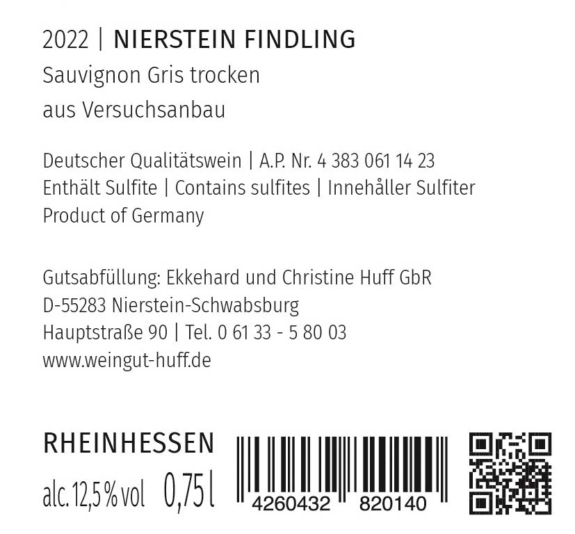 2022 Sauvignon Gris Reserve dry